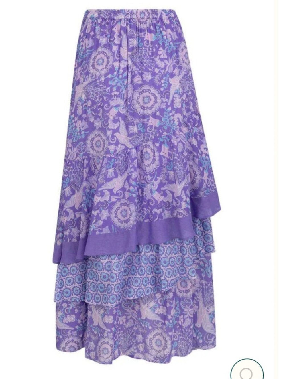 Spell Sannah Maxi Skirt Lavender Boho Tiered Maxi Skirt - Picture 4 of 10